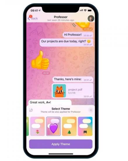 Fitur Baru di update Telegram iOS Andoid
