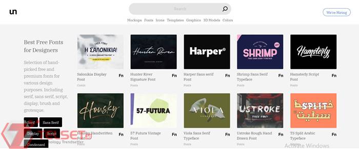 web download font