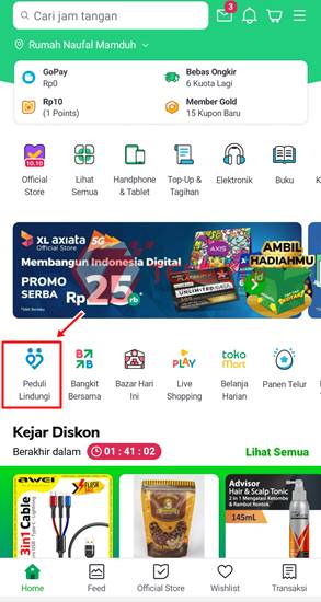 Aplikasi Check in PeduliLindungi