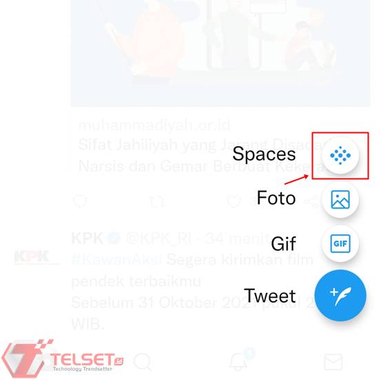 Cara Buat Twitter Spaces