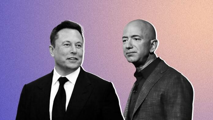 Elon Musk Jeff Bezos 2 Elon Musk Jeff Bezos