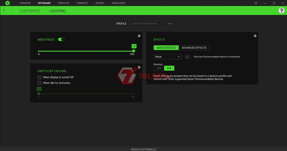 Fitur Keyboard Razer Synapse