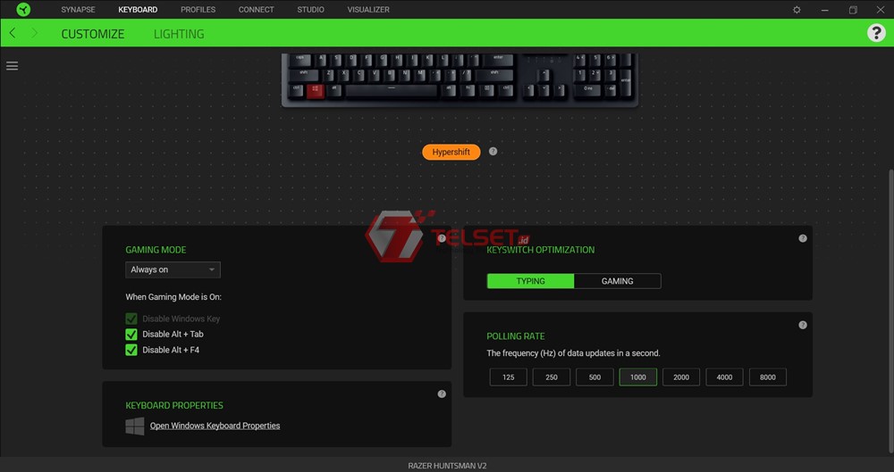 Fitur Keyboard Razer Synapse