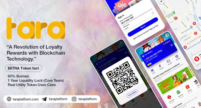 tara platform mata uang kripto loyalty reward
