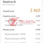 3DMark Sling Shot Extreme Realme 8i