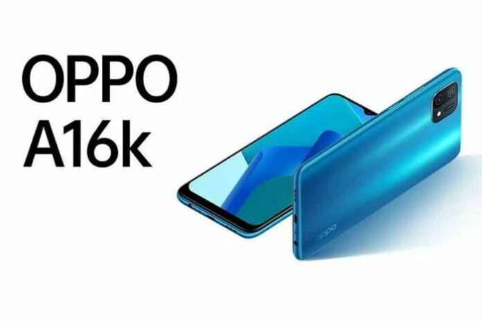 Oppo A16K spesifikasi harga prosesor baterai RAM memori kamera layar