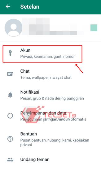 sembunyikan status WhatsApp