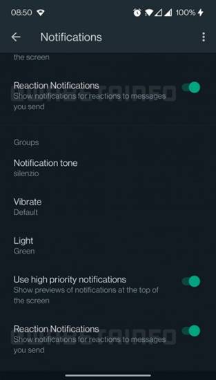 Fitur Reaksi Pesan WhatsApp