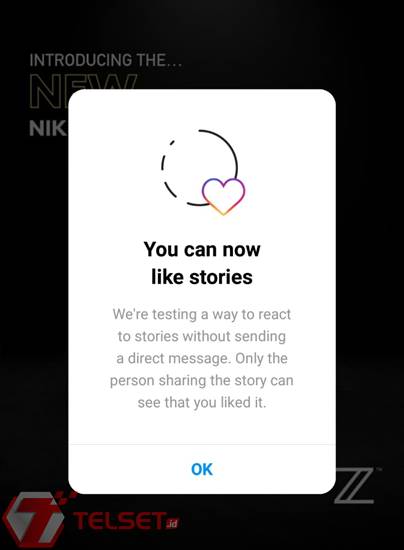 Fitur tombol like Instagram