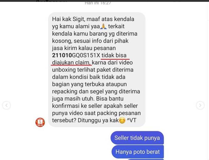 HP Xiaomi Shopee Kardus Kosong