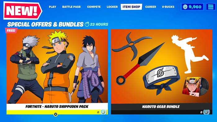 naruto fortnite