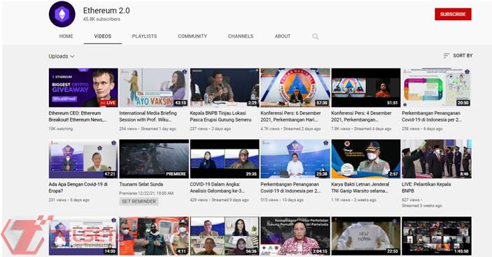 Akun YouTube BNPB Diretas 