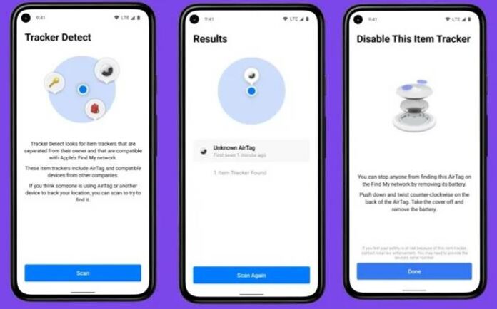 Aplikasi Tracker Detect AirTag di Android