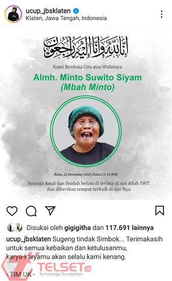 Mbah Minto Meninggal Dunia