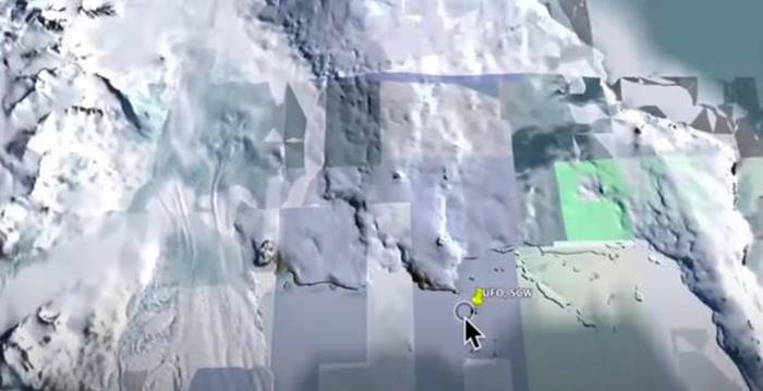 Pesawat UFO Google Maps