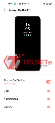Cara mengaktifkan Always on Display Oppo A95