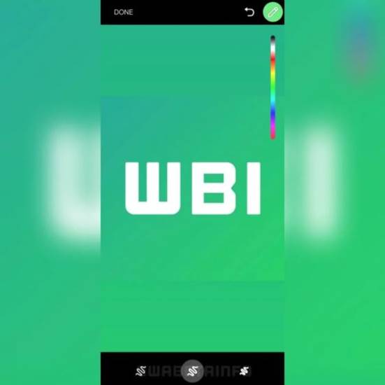 Edit foto video di WhatsApp