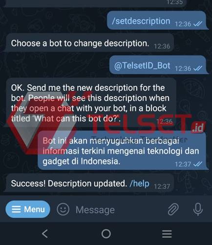 cara membuat bot telegram