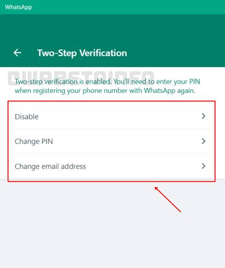 WhatsApp Verifikasi Dua Langkah