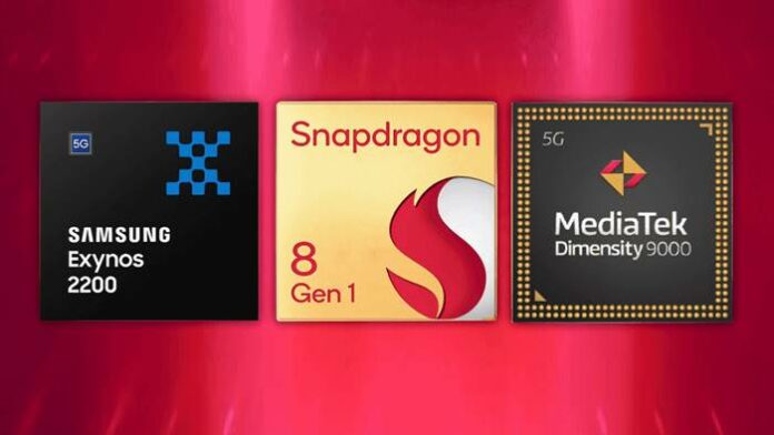 Benchmark mediatek dimensity 9000 Snapdragon 8 Gen 1 Exynos 2200