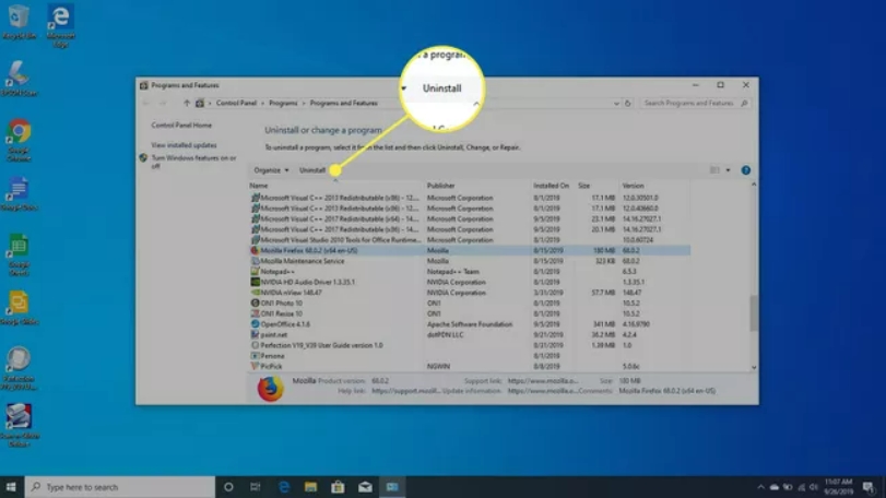 Cara uninstall aplikasi di laptop windows 10
