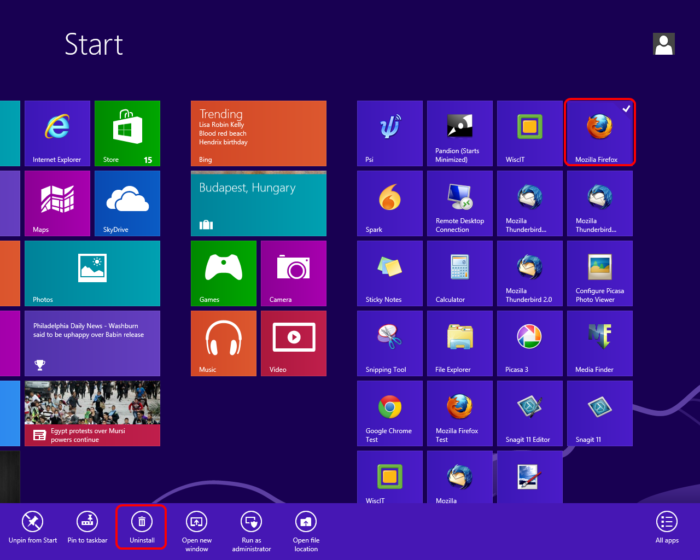 Cara uninstall aplikasi di laptop windows 8 8.1