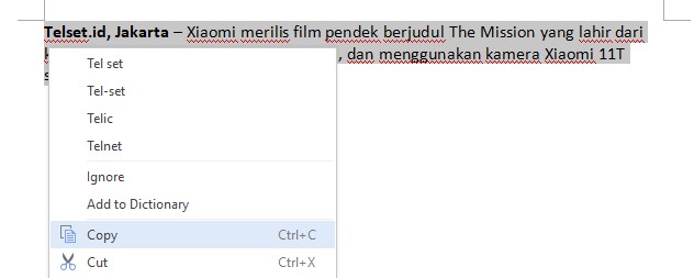 cara paste di laptop
