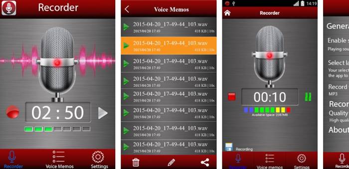 aplikasi audio recorder