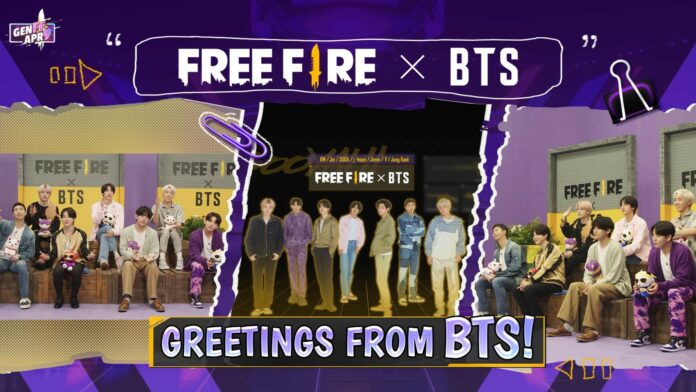 free fire bts