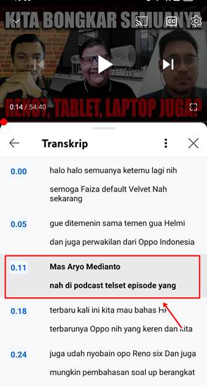 Fitur Transkripsi Video YouTube