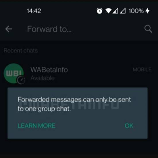 WhatsApp Kirim File 2GB
