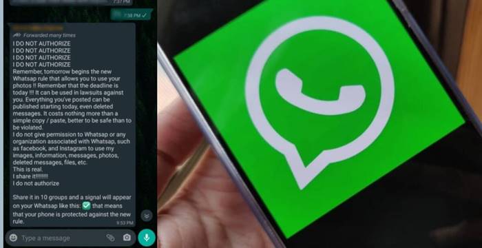 WhatsApp pesan terusan