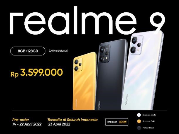 Harga realme 9 4G Indonesia