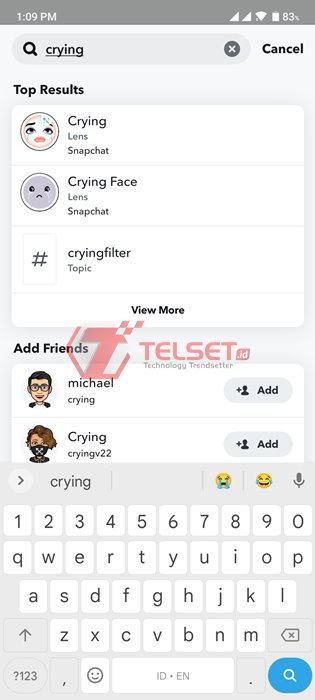 Cara menggunakan video filter menangis TikTok Instagram