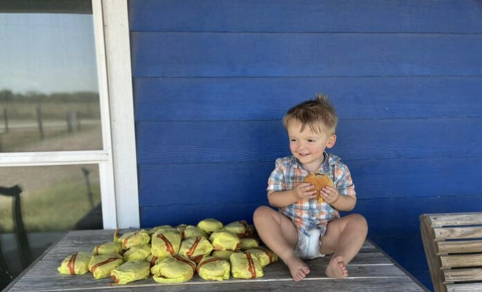 Bocah pesan burger McDonald's