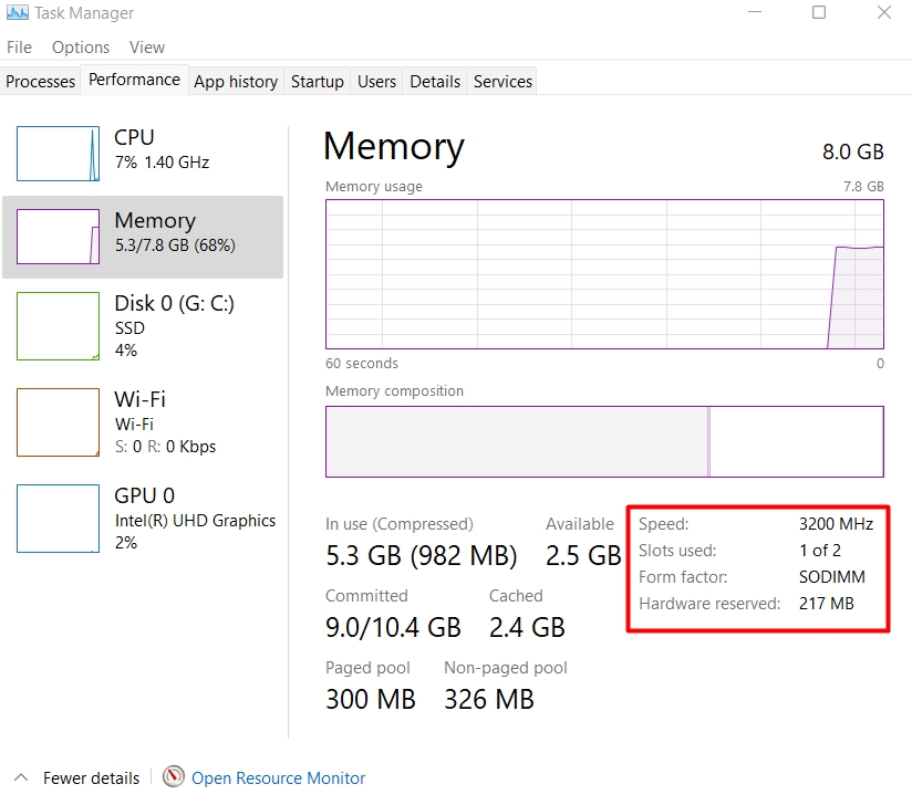 Cara Cek Spesifikasi RAM Windows 11