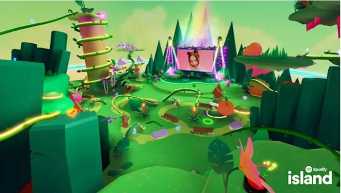 Spotify Island Roblox metaverse