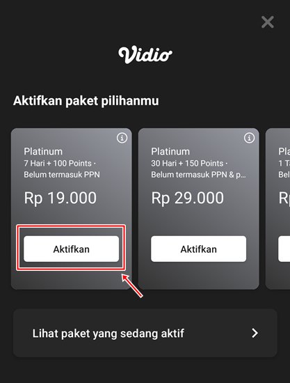 cara beli paket vidio Paket Berlangganan