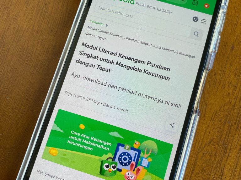 Modul literasi Keuangan Tokopedia