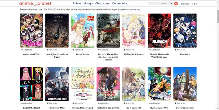 web nonton anime Anime-Planet 
