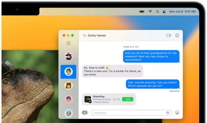 Messages macOS 13