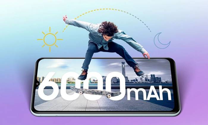 Samsung Galaxy F13 Baterai 6000 mAh