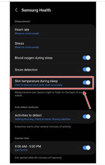 Samsung Galaxy Watch 5 Pengukur Suhu Tubuh Termometer
