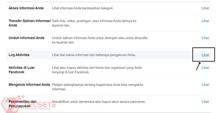 cara pulihkan postingan Facebook yang terhapus