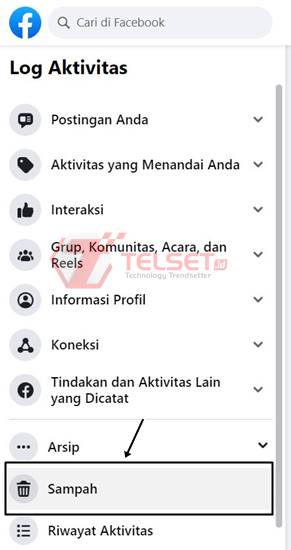 cara pulihkan status di facebook yang dihapus