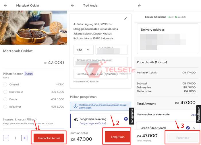 cara memesan makanan Airasia Food 