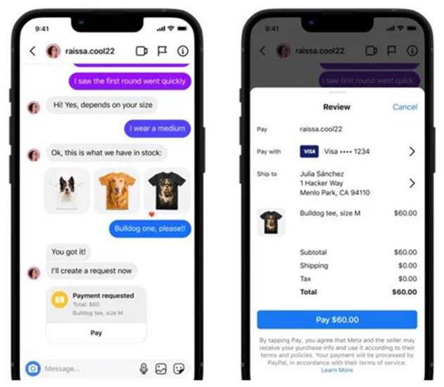 chat DM belanja Instagram