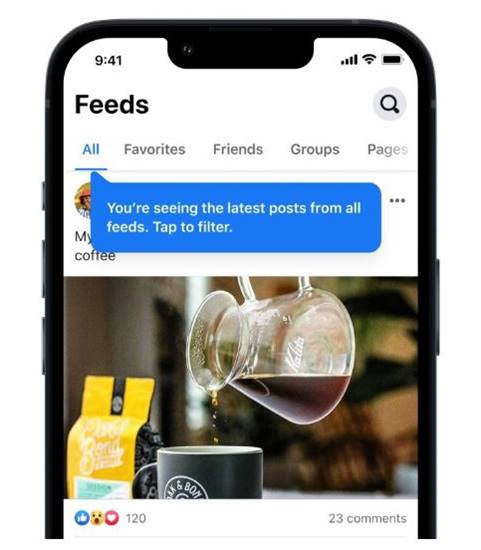 Facebook Feeds Kronologi