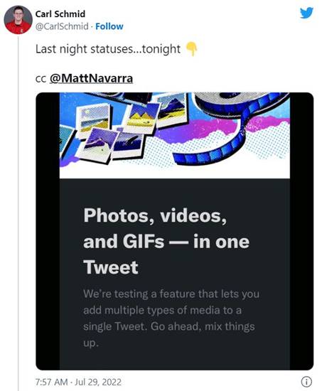 Fitur Posting Foto Video Twitter 