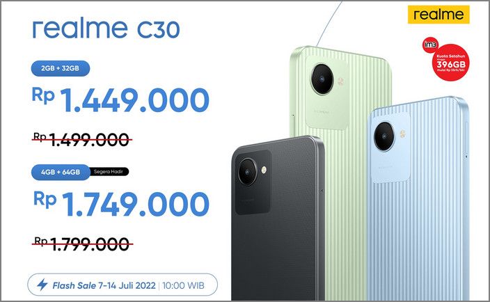 HP terbaru realme C30 harga HP 1 jutaan spesifikasi